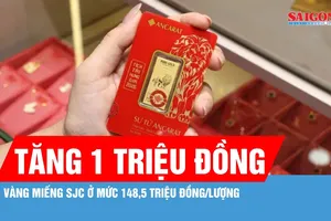 Giá vàng trong nước bật tăng sau 2 ngày giảm mạnh