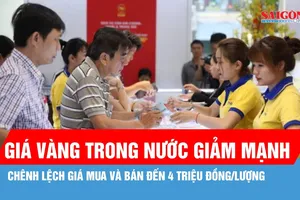 Sáng 17-7, giá vàng trong nước giảm mạnh 