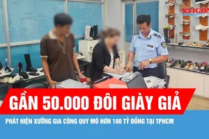 Phát hiện xưởng gia công gần 50.000 đôi giày Nike giả quy mô hơn 100 tỷ đồng tại TPHCM