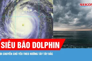 Siêu bão Dolphin có thể vào Biển Đông trong vài ngày tới