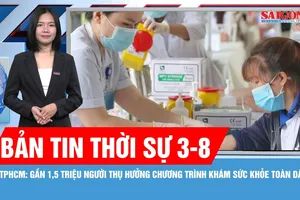 Bản tin thời sự 3-8: Gần 1,5 triệu người dân TPHCM thụ hưởng chương trình khám sức khỏe toàn dân