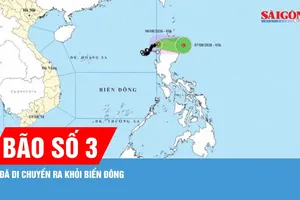 Bão số 3 đã ra khỏi Biển Đông