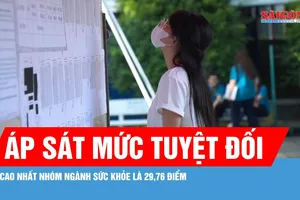 Điểm chuẩn nhóm ngành sức khỏe áp sát mức tuyệt đối