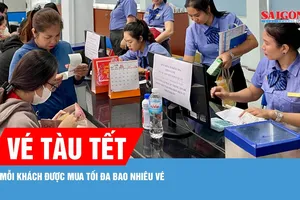 Mở bán vé tàu Tết Đinh Mùi từ ngày 30-8