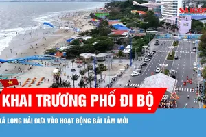 Xã Long Hải khai trương phố đi bộ, kích cầu kinh tế đêm 