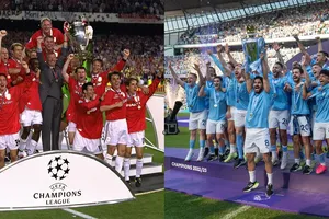 Giống và khác nhau giữa 2 ""cú ăn ba"" của Man.City 2023 và Man.United 1999 
