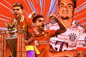 Luis Díaz, người đến từ Barrancas, và nay chơi cho Bayern Munich