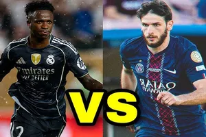 Vinicius, Kvaratskhelia và những "người hùng trận lớn" ở Champions League