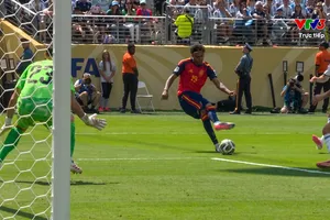 Chung kết, Tây Ban Nha - Argentina 0-0 (Hiệp 1): Thế trận chặt chẽ, Tây Ban Nha dồn ép
