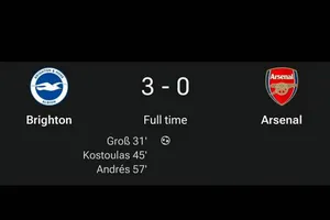 Arsenal thua choáng váng trước Brighton, Tottenham chìm sâu vào khủng hoảng