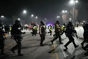 Vụ bắn chết người biểu tình ở Minesota. Ảnh: Minesota Star Tribune