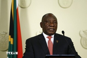 南非总统马塔梅拉·西里尔·拉马福萨。