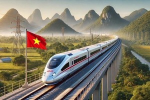 东西高速铁路：南部地区绿色物流的突破性措施。图自越通社 