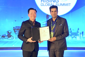 越南最大民营企业Vingroup集团与印度特伦甘纳邦政府代表正式签署谅解备忘录。Vingroup供图 