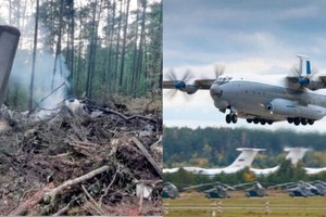 俄坠毁的安-22运输机上所有机组人员遇难 