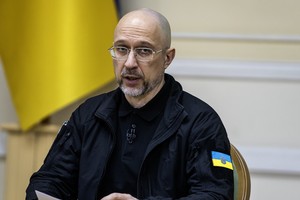  乌克兰国防部长丹尼斯·什梅加尔。图取自 MAXYM MARUSENKO/ NUR PHOTO