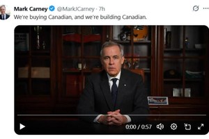 图片来源：加拿大总理卡尼社交媒体截图 