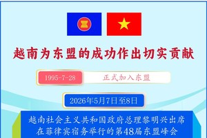 越南为东盟的发展和成功作出巨大贡献