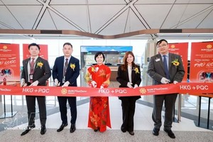 富国岛开通往返中国香港直飞航线。图自越通社 