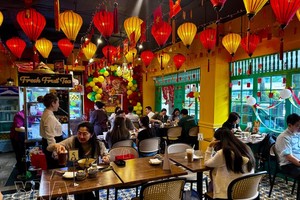 马尼拉“金河粉”餐厅的空间。