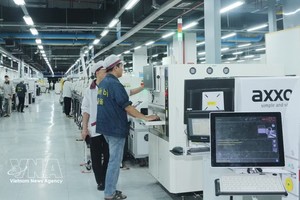 Wistron Infocomm越南有限责任公司为宁平省1万2800名劳动者创造就业机会。