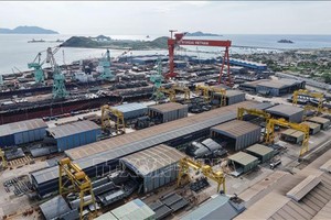  越南现代HD造船有限责任公司的船舶维修、新造船及钢结构加工厂正在庆和省云峰经济区运营。