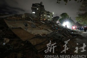 地震现场。