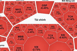 VN-Index下跌 证券一片红盘