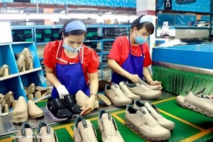 福安鞋业公司鞋类生产链。