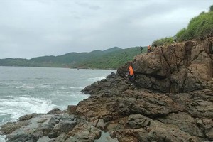 猊角区域——3名女子遭海浪卷走失踪的地点。