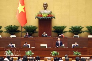 国家银行行长范德印在会议上澄清代表意见。