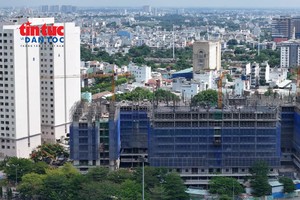 平盛坊一个社会住房项目正在建设中。 