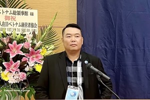 胡志明市海外越南人联络协会秘书长阮武明煌。 