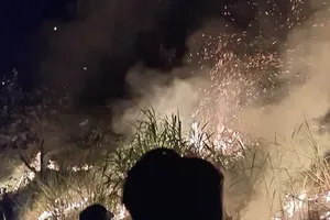 火灾现场。