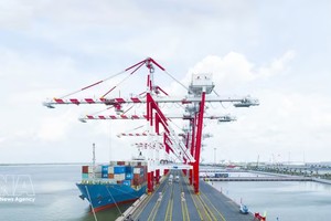 隆安港是西宁省连接货源、海港系统及国际运输航线的重要通道。