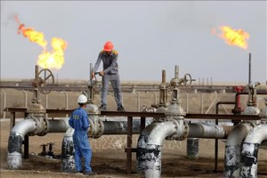 伊拉克纳西里耶的一座炼油厂。图：AFP/越通社