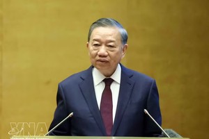 党中央总书记、国家主席苏林发表讲话。