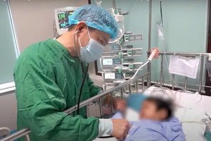 中央儿童医院接受肝移植的患儿。图：医院提供
