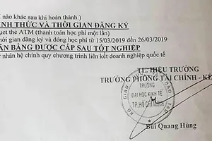 Giả mạo thông tin để tuyển sinh Trường ĐH Kinh tế TPHCM