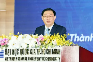  Phó Thủ tướng Vương Đình Huệ phát biểu tại buổi lễ. Ảnh: VGP