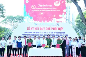 Trung tâm Quản lý Ký túc xá và Khu đô thị ĐHQG TPHCM ký kết hợp tác với Công an Phường Đông Hòa, Công an Phường Linh Xuân triển khai các hoạt động