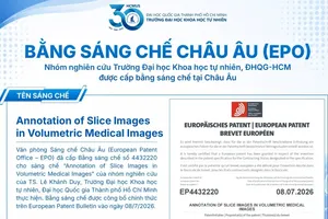 Nhóm nghiên cứu của Trường ĐH Khoa học Tự nhiên (ĐHQG TPHCM) nhận bằng sáng chế của Châu Âu