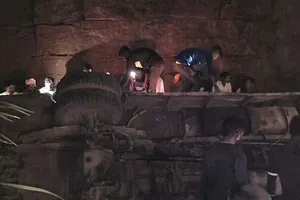 Hiện trường vụ tai nạn. Ảnh: ANI