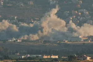 Giao tranh giữa lực lượng Hezbollah và quân đội Israel. Ảnh: REUTERS