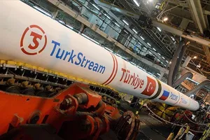 Đường ống TurkStream. Ảnh: ANADOLU AGENCY