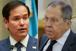 Ngoại trưởng Mỹ Marco Rubio và Ngoại trưởng Nga Sergey Lavrov. Ảnh: NBC/ MARK SCHIEFELBEIN/ MAXIM SHEMETOV 