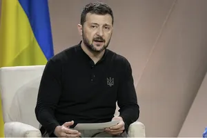 Tổng thống Ukraine Volodymyr Zelensky. Ảnh: XINHUA