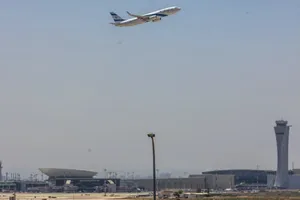 Máy bay của El Al khởi hành tại Sân bay quốc tế Ben Gurion. Ảnh: YOSSI ALONI/FLASH90 