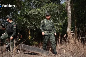 Quân đội Thái Lan tuần tra biên giới. Ảnh: NATION