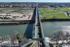 Khu vực biên giới Mỹ - Mexico. Ảnh: XINHUA 